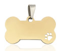 Bone Shape Pendant for Dog or Cat Collars