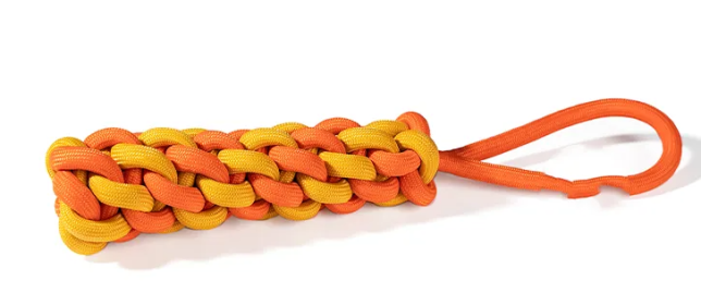 Interactive Dog Knot Chew (Color2: Yellow/Orange)