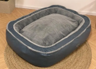 Plush Bolstered Bed for Medium and Large Dogs