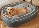 Plush Bolstered Bed for Medium and Large Dogs