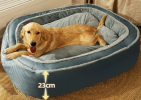 Plush Bolstered Bed for Medium and Large Dogs