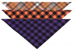 Checkered Triangle Cotton Scarf for Dogs