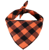 Checkered Triangle Cotton Scarf for Dogs