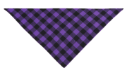 Checkered Triangle Cotton Scarf for Dogs