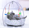 Cat Nest with Multi-function Tent Toy Swing