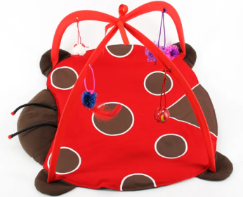 Animal Style Play Activity Cat Mat w/Hanging Toys (Item: Ladybug)