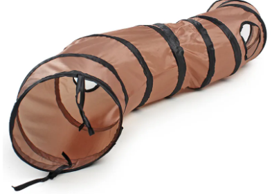 Adjustable Bending Foldable Kitty Tunnel (Color2: Brown)