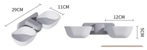 Wall Mount Feeder Bowls for Cats and Dogs