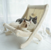 Feline Lounging and Sunbathing Beach Chair