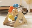 Natural Rope and Wood Ferris Wheel Cat Toy