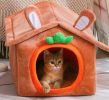 Plush Cute Nesting Villa Bed for Cats and Dogs