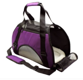 Soft Sided Small to Medium Dog or Cat Carrier (Color2: Purple, size: Medium)