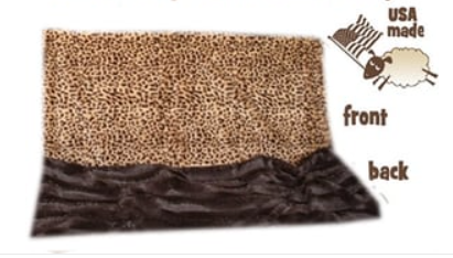 Luxuriously Posh Blankie - Cheetah Brown (size: Small)