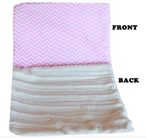 Luxurious Plush Wavey Pink for Dogs and Cats Blanket (size: Small)