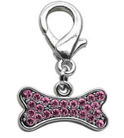 Fun Fur Baby Collar Dangle Charms - Bone (Color2: Pink)