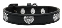 Crystal Hearts Collar - Black