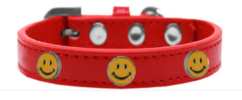 Fun Widget Collars - Happy Face - Red