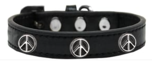 Fun Widget Dog and Cat Collars - Peace Sign (size: Small)