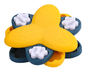 Whirlwind Slow Feeder Treat Puzzle for Dogs (Color2: Yellow)