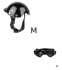 Motorcycle Safety Helmet and Goggles for Dogs