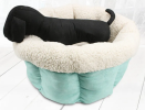 Deep Plush Nesting Bed Great for Small Fur Babies