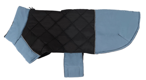 LARGE Coats for BIG Dogs with Velcro Belly Strap (Color2: Blue, size: 6XL)